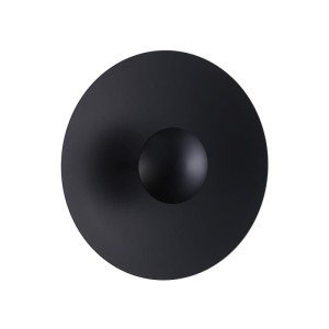 Kinkiet Nowoczesny Czarny okrągły 35cm 8W Abruzzo Orzo
