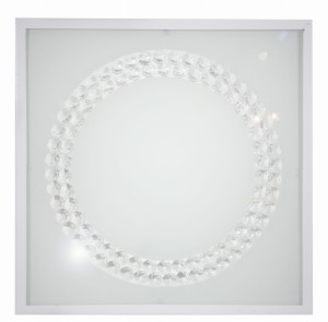 LUX LAMPA SUFITOWA PLAFON 29X29 16W LED 6500K BIAŁY DUŻY RING