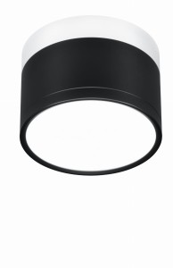 LAMPA SUFITOWA TUBA 9W LED 4000K CZARNY+BIAŁY+ŚR. 8,8 CM