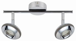 SKIPPER LAMPA SUFITOWA LISTWA 2X6W LED COB GŁÓWKA OKRĄGŁA 1E Z PRZEGUBEM KD SYSTEM CHROM