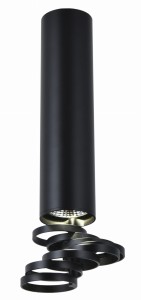 LAMPA SUFITOWA TUBA 1X50W GU10 6/30 CZARNY
