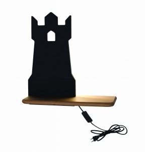 TOWER LAMPA KINKIET 4W LED 4000K IQ KIDS Z PRZEWODEM Z WŁ. I WTYCZKĄ CZARNY
