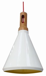 ROBINSON LAMPA WISZĄCA 26 1X60W E27 BIAŁY / WNĘTRZE ŻÓŁTE