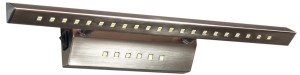 FORTE LED 3 LAMPA KINKIET 7W LED RURKA TRÓJKĄTNA Z WYŁĄCZNIKIEM SATYNA