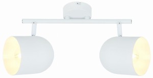 AZURO LAMPA SUFITOWA LISTWA 2X40W E27 BIAŁY