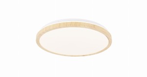 LAMPA SUFITOWA GANDAVA PLAFON 18W LED BIAŁO DREWNIANY 4000K