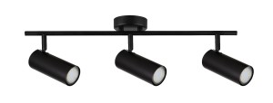 Colly lampa sufitowa czarny 3x15w gu10 klosz czarny