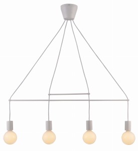 ALTO LAMPA WISZĄCA 4X40W E27 BIAŁY MATOWY