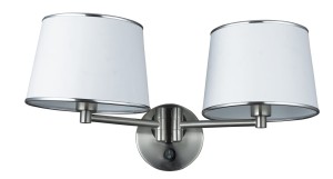 IBIS LAMPA KINKIET 2X40W E14 SATYNA