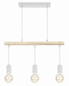IZZY LAMPA WISZĄCA 3X60W E27 BIAŁY