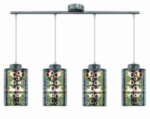 NOCTURNO LAMPA WISZĄCA 4X40W E27 CHROM