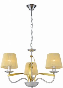DIVA LAMPA WISZĄCA 3X40W E14 CHROM/ZŁOTY