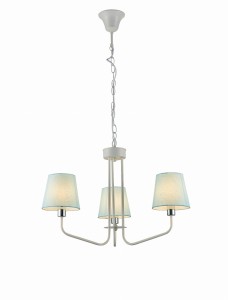 LAMPA WISZĄCA YORK 3 BIAŁY NIEBIESKI