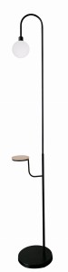 VANITY LAMPA PODŁOGOWA CZARNY 1X40W G9