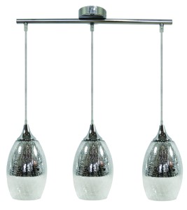 CELIA LAMPA WISZĄCA 3X60W E27 SREBRNY