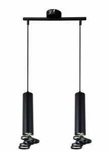 TUBA LAMPA WISZĄCA 2X50W GU10 6/30 CZARNY