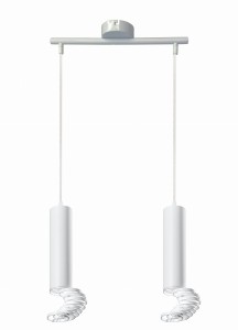 LAMPA WISZĄCA TUBA 2X50W GU10 6/30 BIAŁY