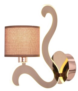 AMBROSIA 3 LAMPA KINKIET 1X40W E14 + 6W LED MIEDZIANY