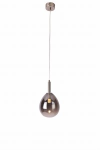LAMPA WISZĄCA LUKKA 1 CHROMOWY SZARY