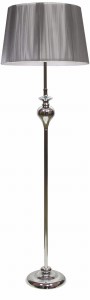 GILLENIA LAMPA PODŁOGOWA 1X60W E27 SREBRNA