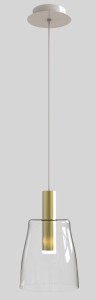 LAMPA WISZĄCA MODENA 1 ZŁOTY 140x15x15