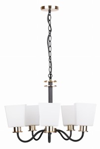 SCHUBERT LAMPA WISZĄCA 5X40W E27 CZARNY