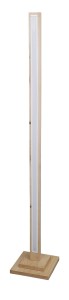 ALSET LAMPA PODŁOGOWA DREWNO DĄB + CZARNY 1X18W LED 4000