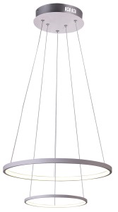 LUNE LAMPA WISZĄCA 50 OKRĄGŁY PODWÓJNY 40W LED 4000K BIAŁY
