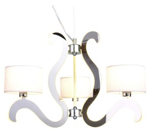 AMBROSIA 1 LAMPA WISZĄCA 3X40W E14 + 18,4W LED CHROM