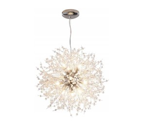 Silver Deluxe Lampa wisząca "dmuchawiec" Żyrandol Glamour Silver 12 Vildevik 11486